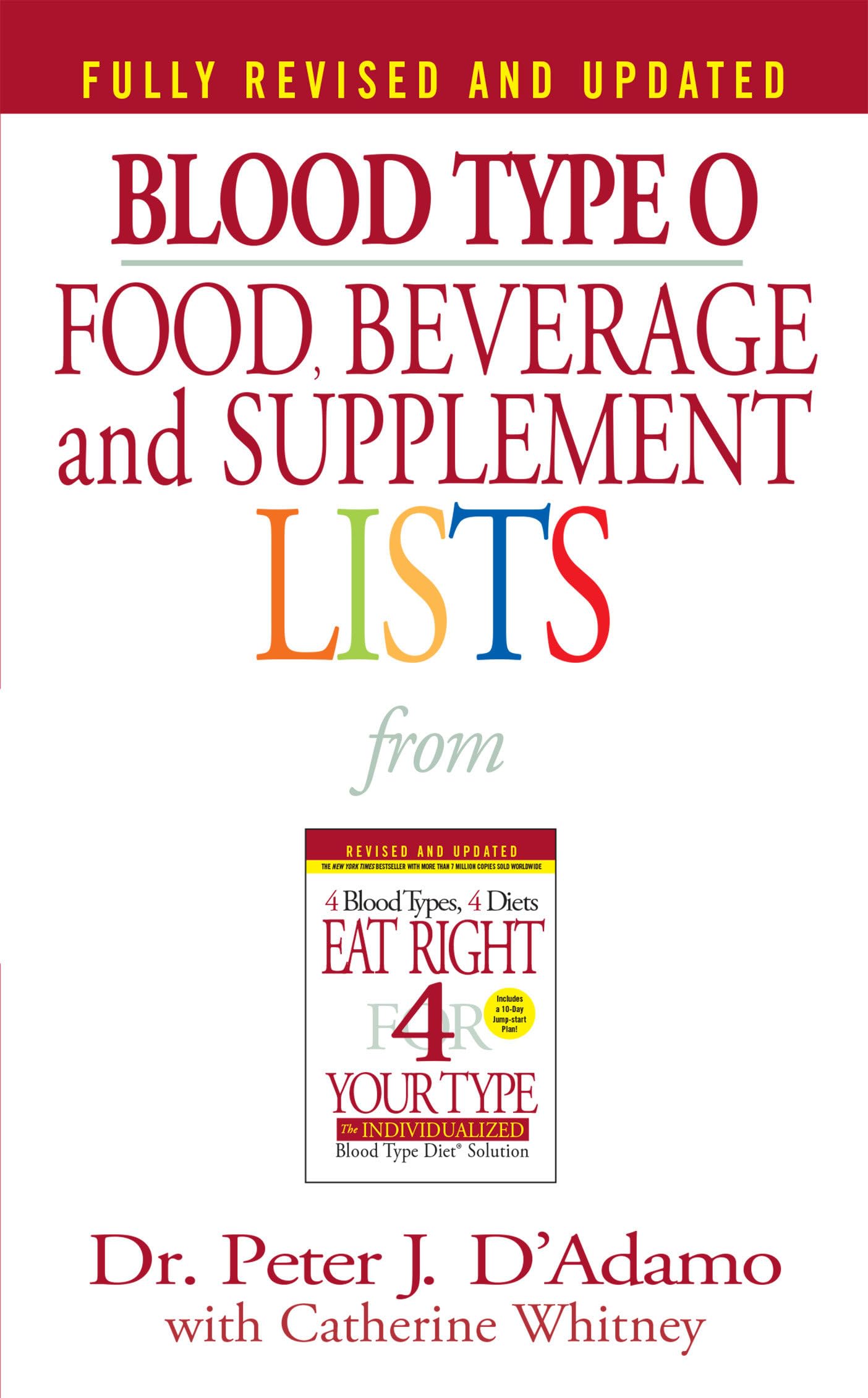 Libro: Blood Type O Food, Beverage and Supplement Lists (Eat Right 4 Your Type)