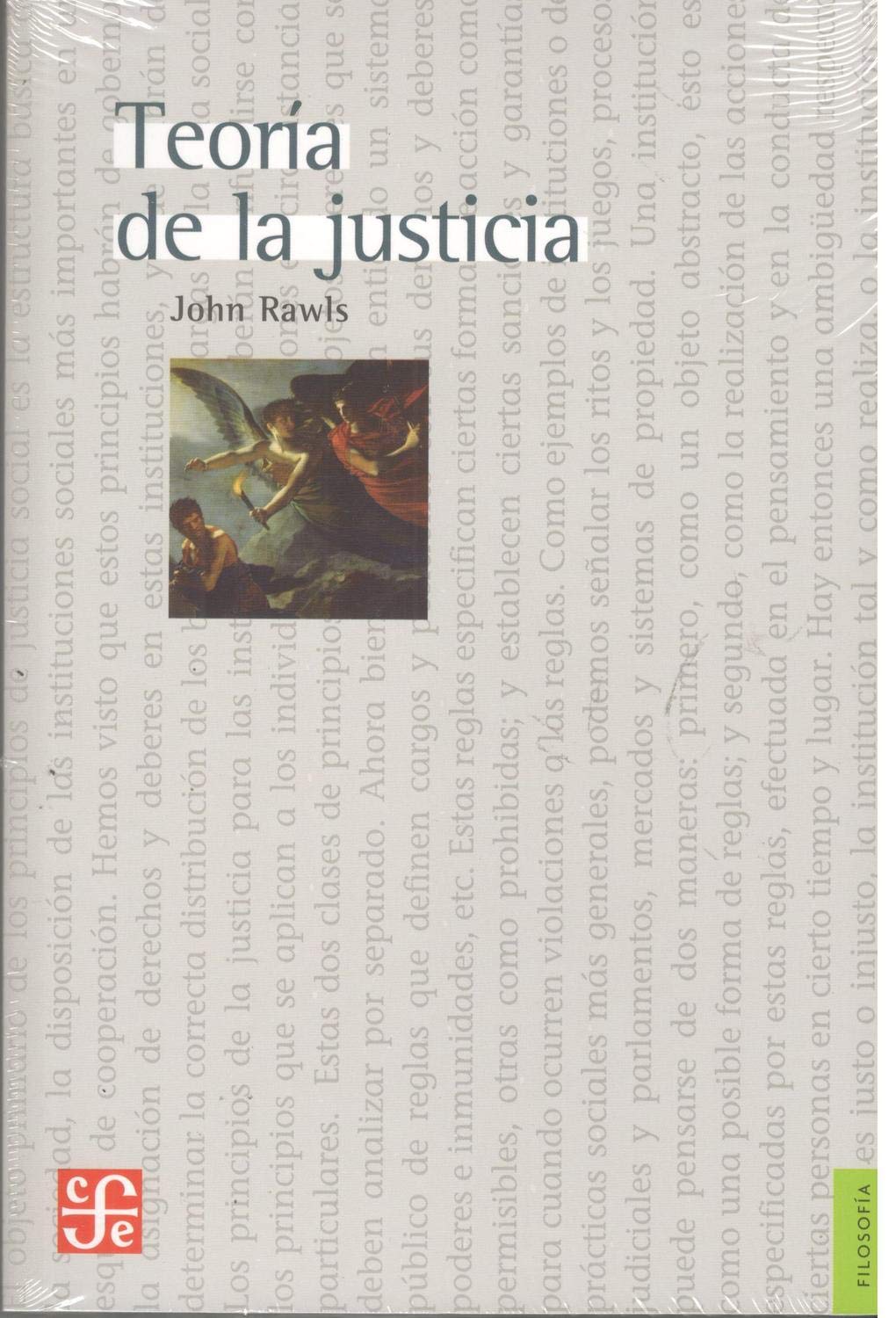 Libro: TEORÍA DE LA JUSTICIA (Filosofía)