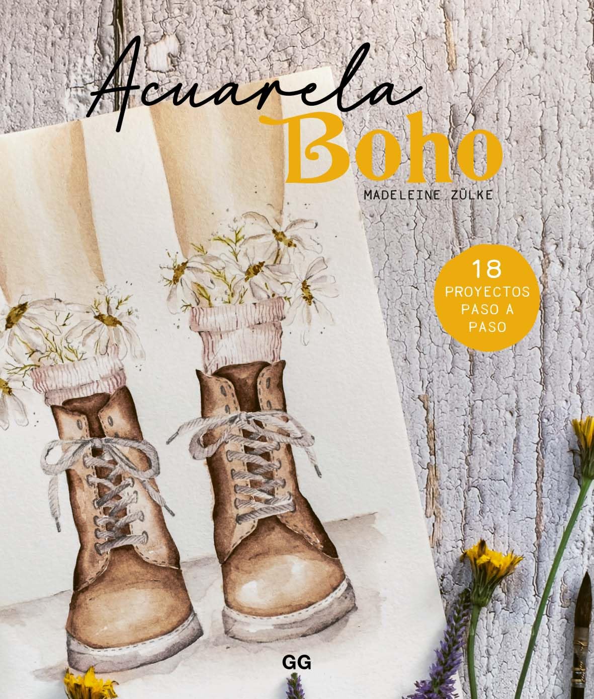 Libro: Acuarela boho: 18 proyectos paso a paso