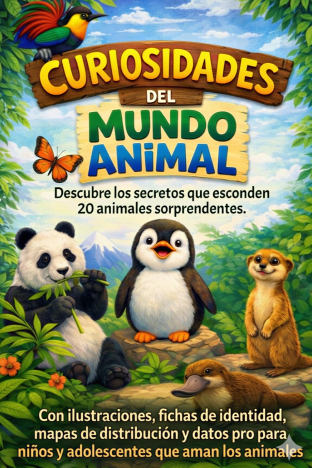 Libro: Curiosidades del mundo animal: Descubre los secretos que esconden 20 animales sorprendentes. Con ilustraciones, fichas de identidad, mapas de ... que aman los animales. (Spanish Edition)