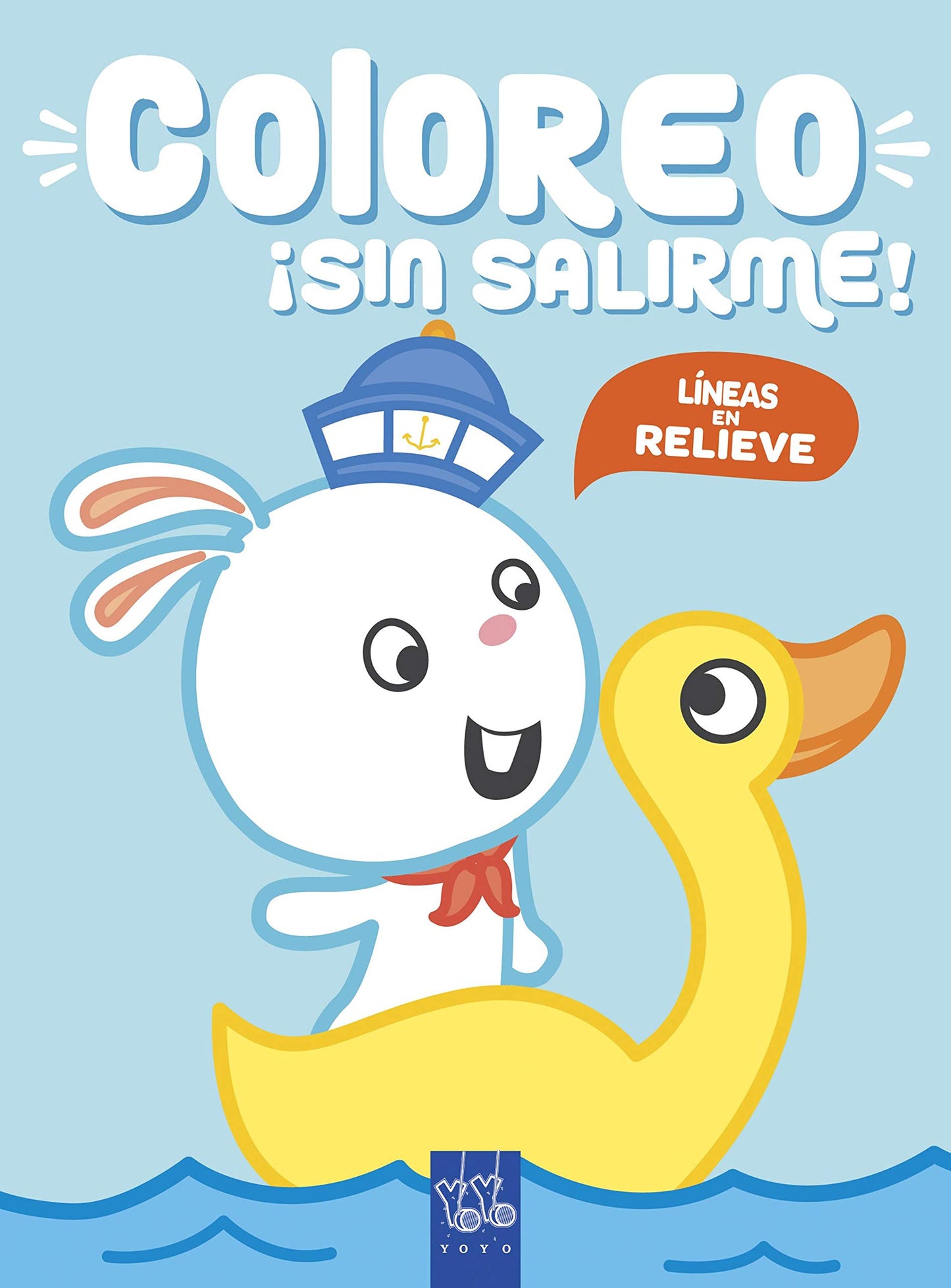 Libro: Coloreo ¡sin salirme! Conejo: Líneas en relieve