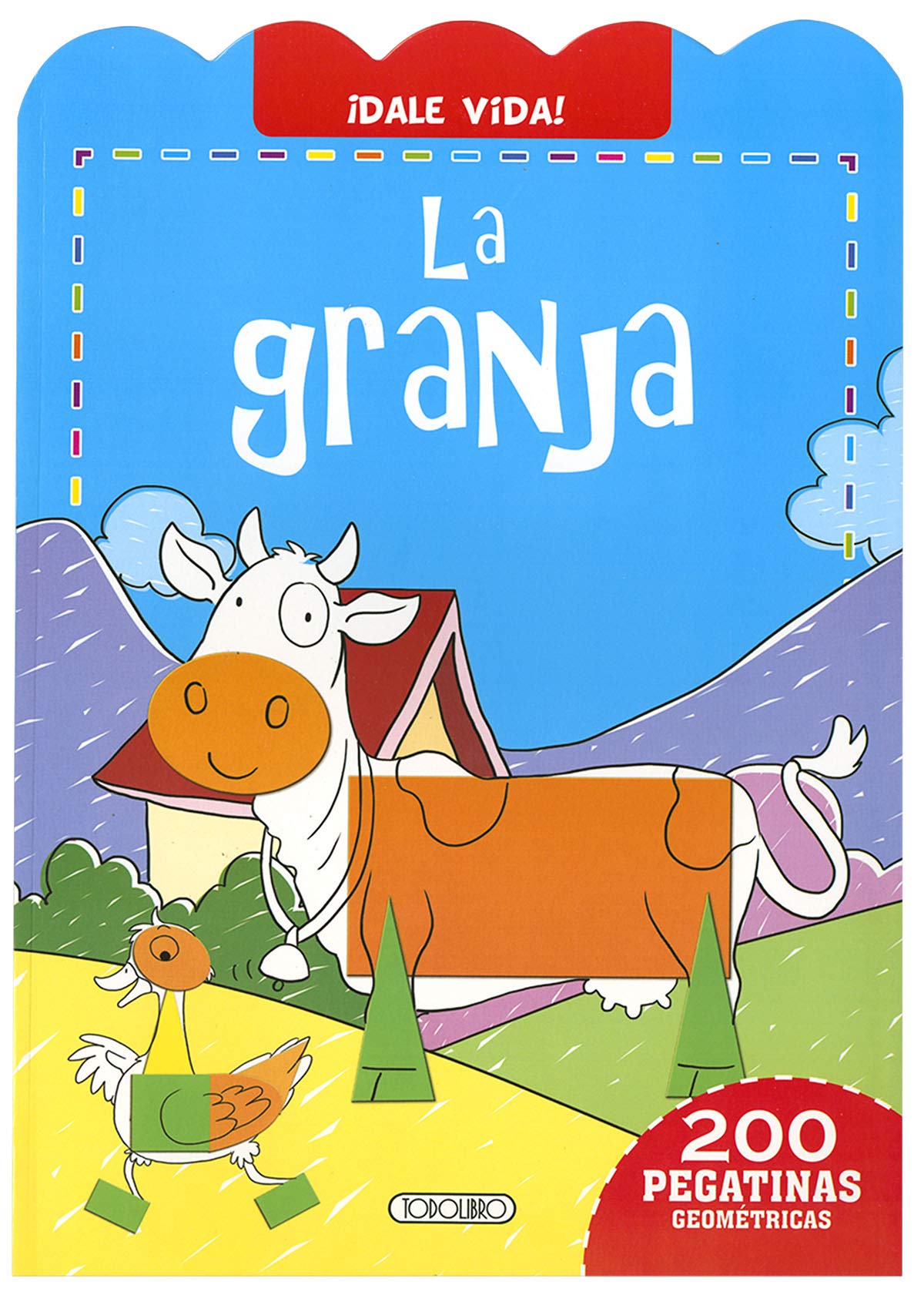 Libro: La granja (200 pegatinas geométricas)