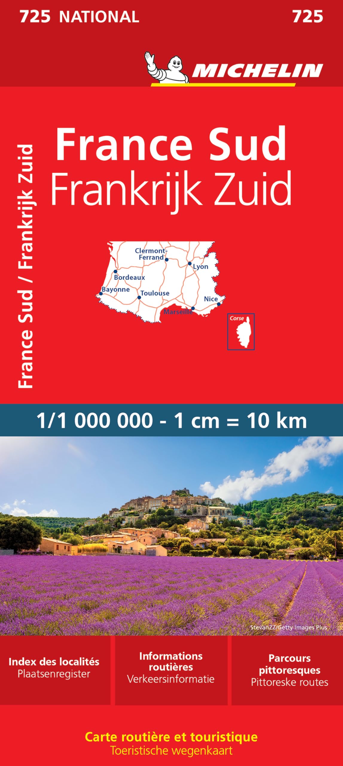 Libro: Carte Nationale France Sud / Frankrijk Zuid: Wegenkaart Schaal 1: 1.000.000: 725