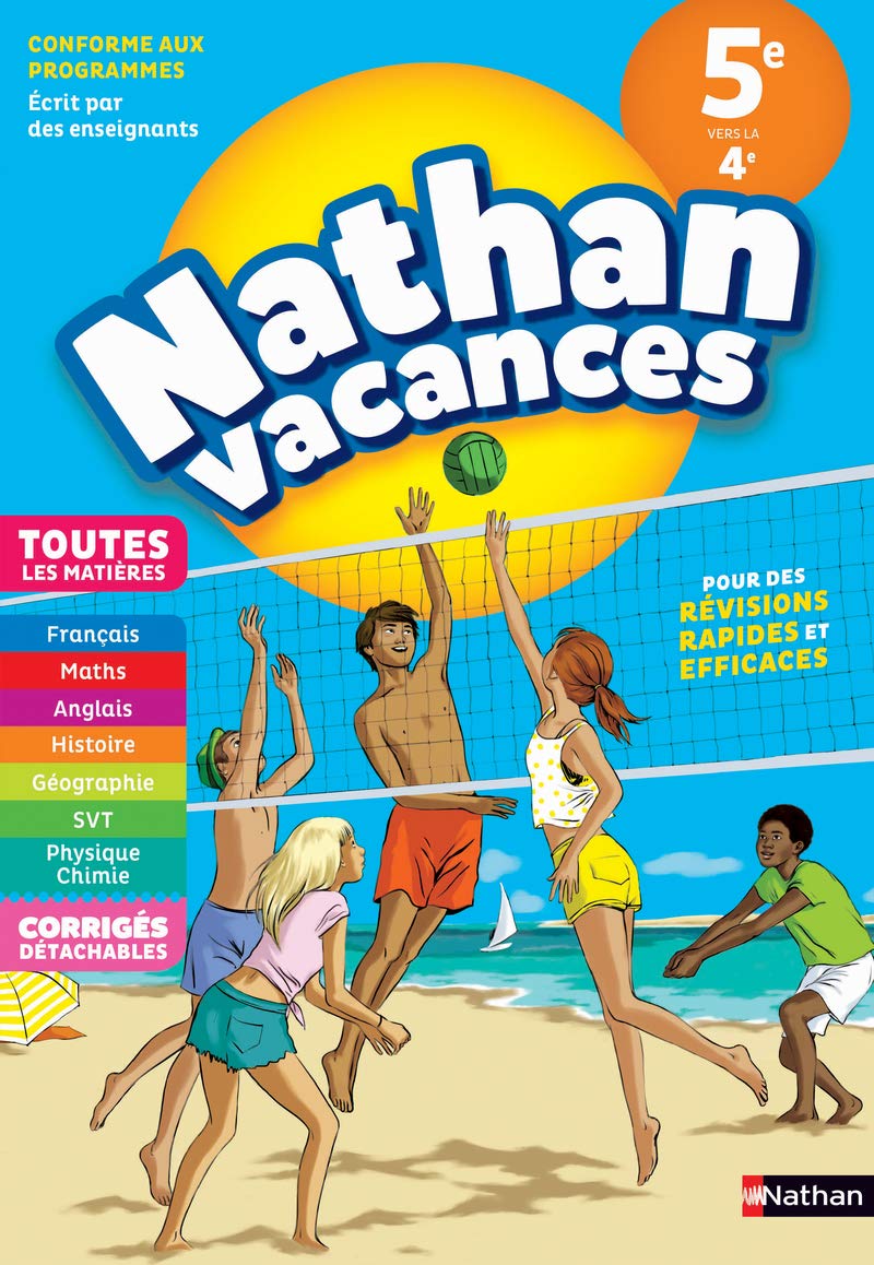 Libro: Nathan Vacances Toutes les matières de la 5e vers la 4e