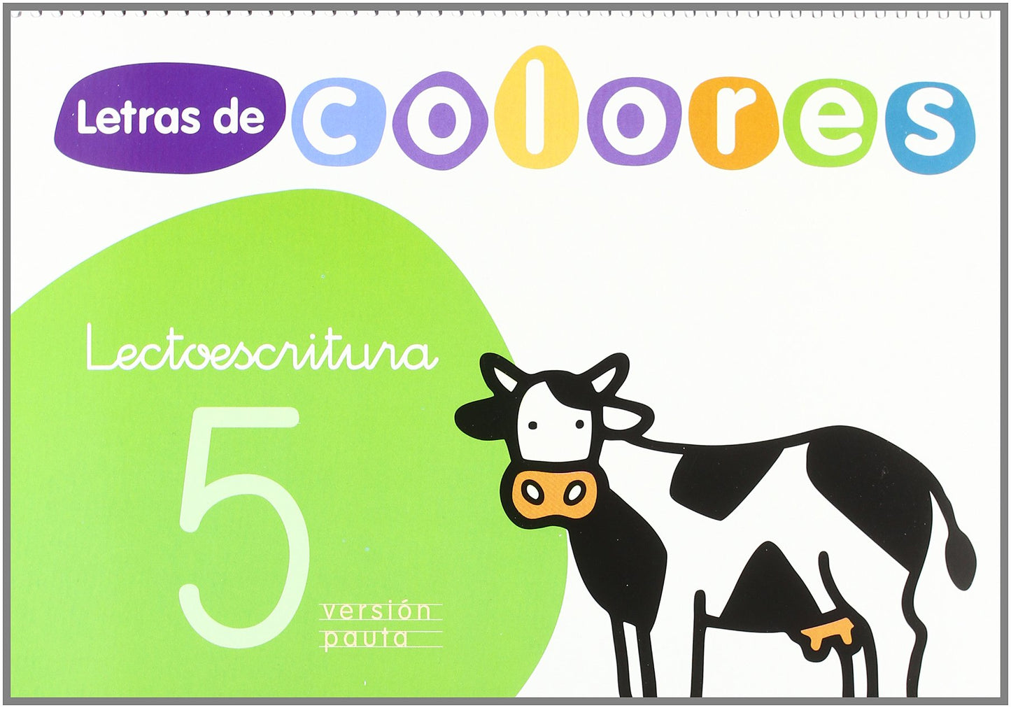 Libro: LETRAS DE COLORES CUAD LECTOESCRITURA 5 PAUTA