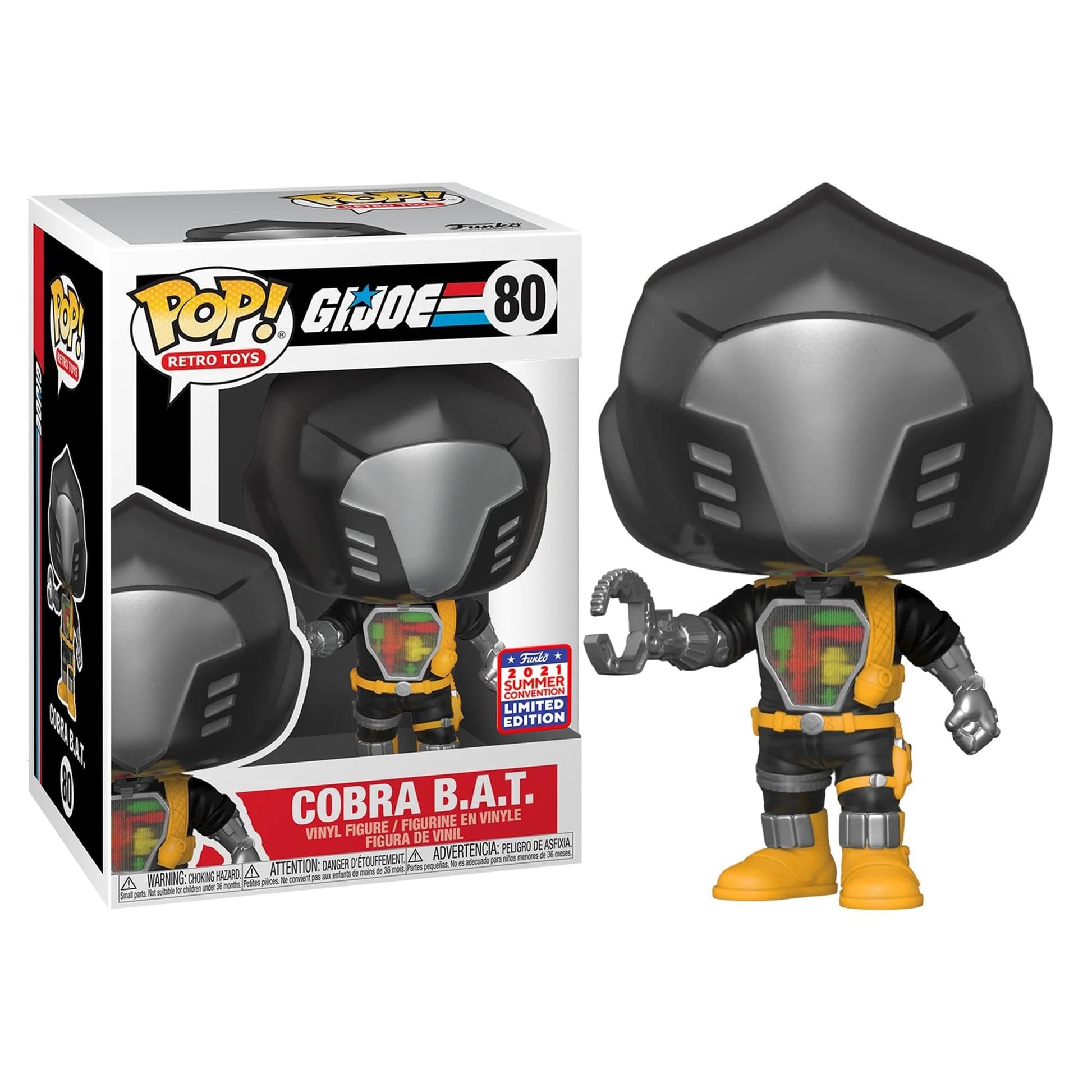 Funko GI Joe POP! Retro Toys Cobra B.A.T. Exclusivo Figura de Vinilo #80