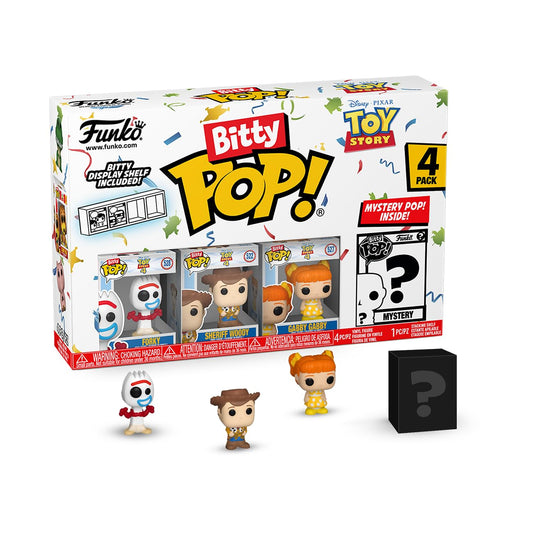 Funko Bitty Pop! Pack de 4: Disney Pixar Toy Story - Forky, Woody, Gabby Gabby