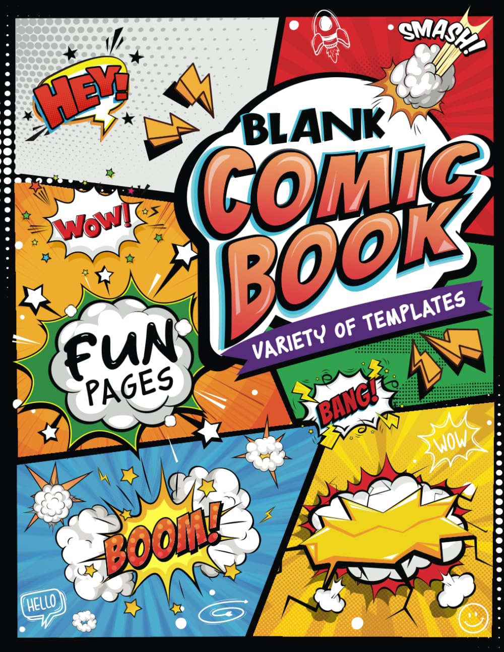 Libro: Blank Comic Book: Create Your Own Comic Adventures - Fun Pages with Creative Layouts - Make Your Own Story Book