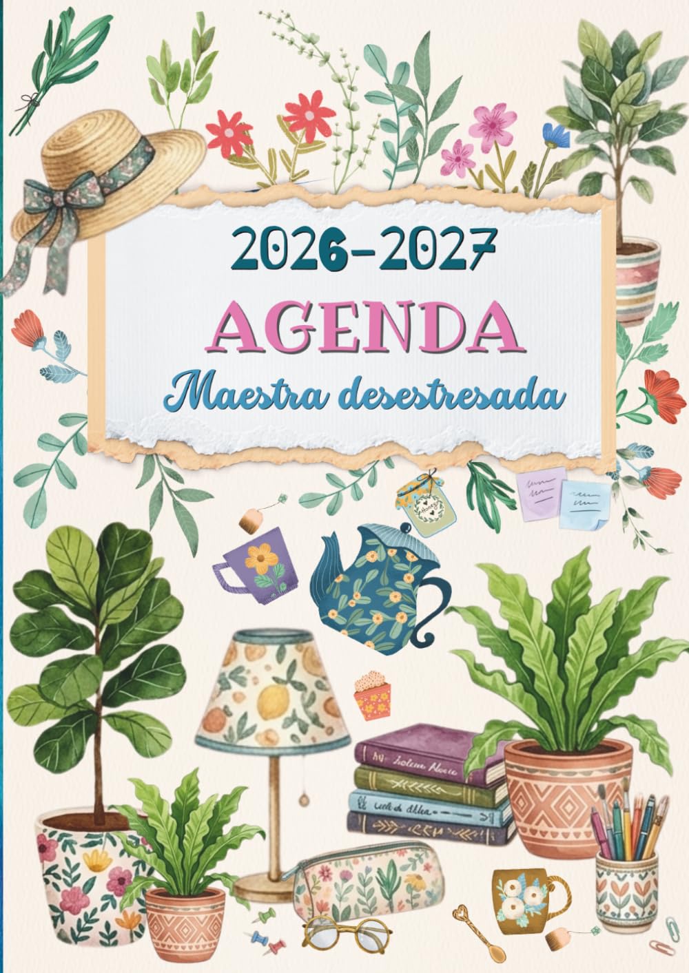 Agenda Maestra desestresada 2026 2027: Planificador y organizador de clases mensual, trimestral y semanal para docentes, cuaderno del profesor, regalo ... infantil, primaria, secundaria o tutora. A4