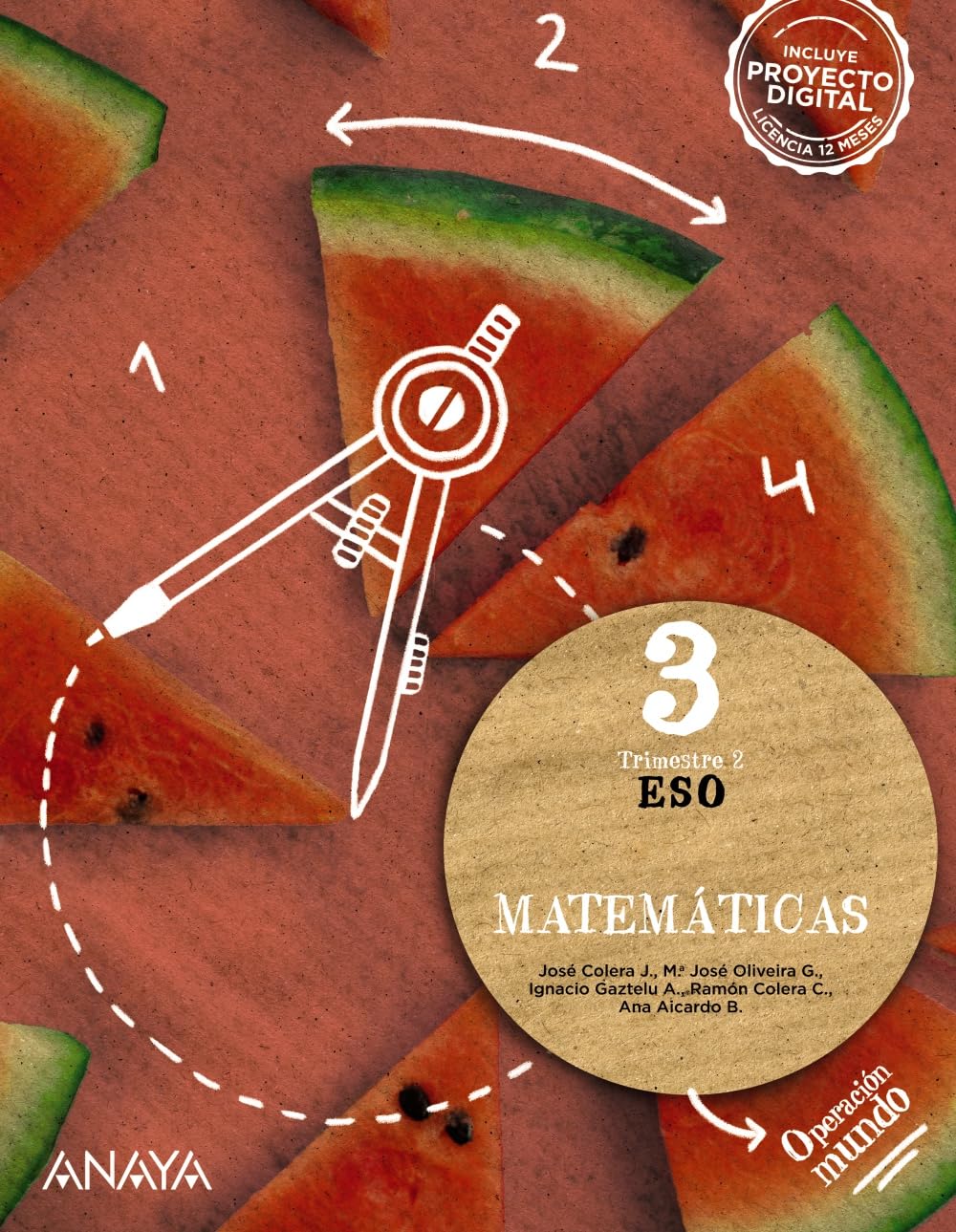 Libro: Matemáticas 3. Trimestres (Operación Mundo)