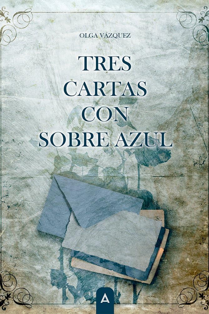 Libro: Tres cartas con sobre azul