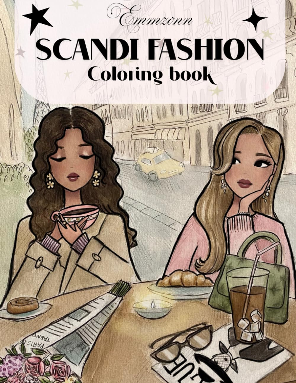 Libro: Scandi fashion coloring book, Emmzonn: Fashion illustrations, girlhood & Self-Care (Emmzonn coloring books)