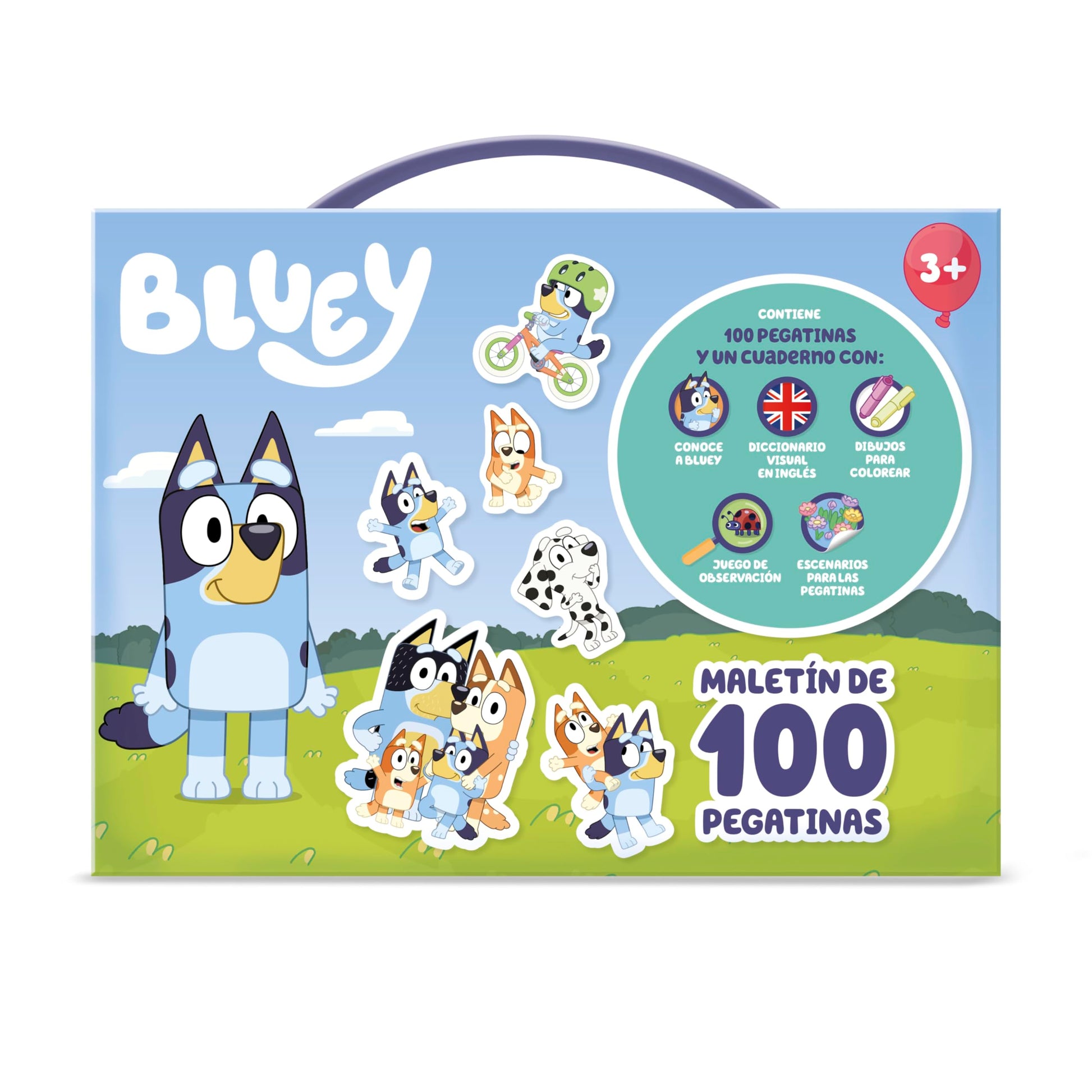 MI MALETÍN DE 100 PEGATINAS BLUEY