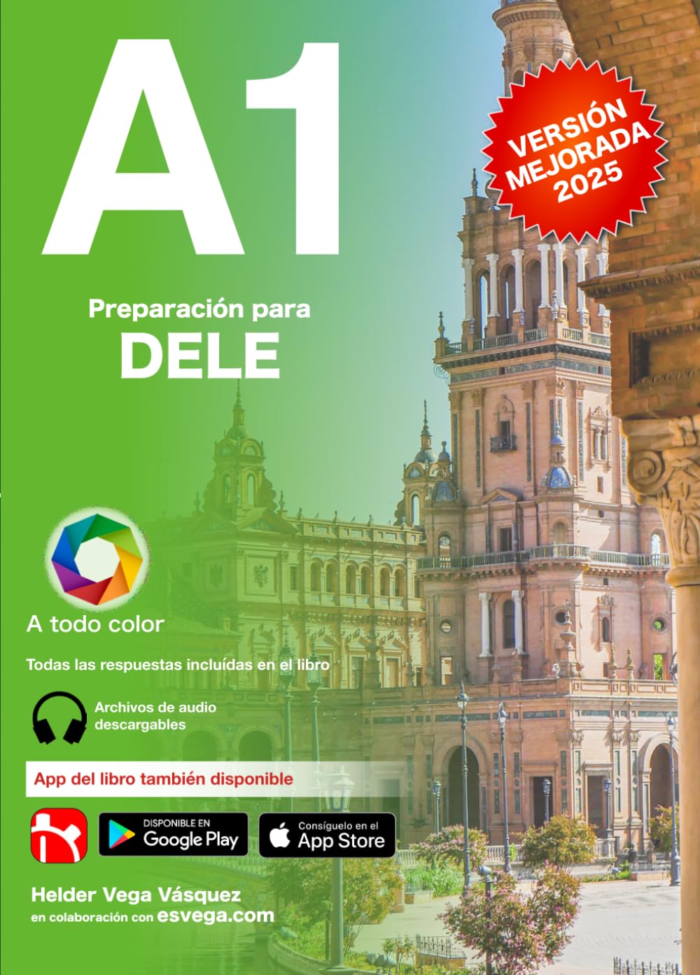 Libro: DELE A1 Preparación. Nueva versión: Audio descargable + Claves y transcripciones / Keys and transcripts included (Preparación para exámenes DELE) (Spanish Edition)
