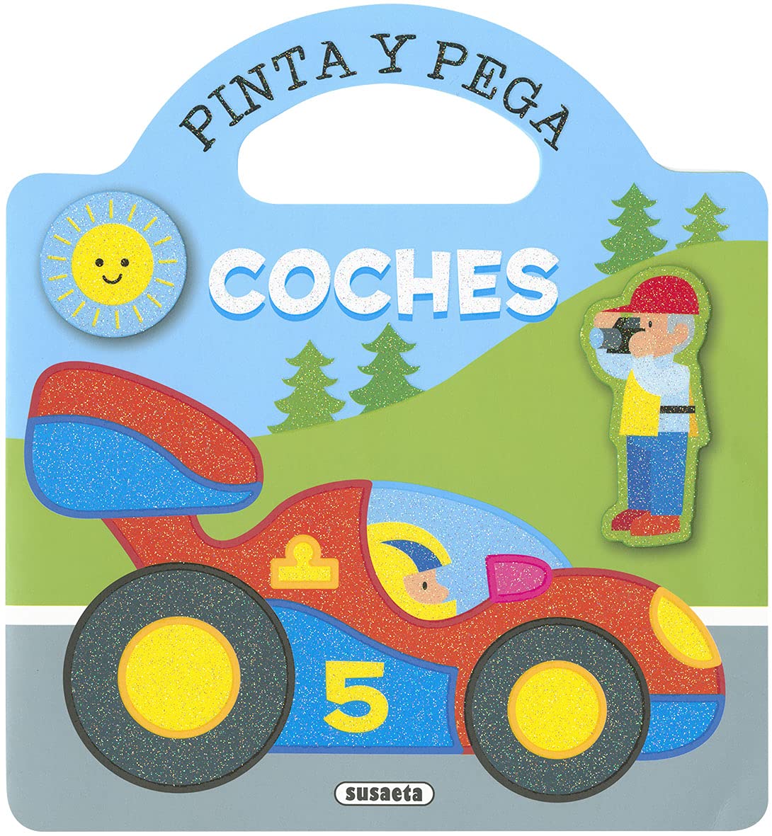 Libro: Coches (pinta y pega)
