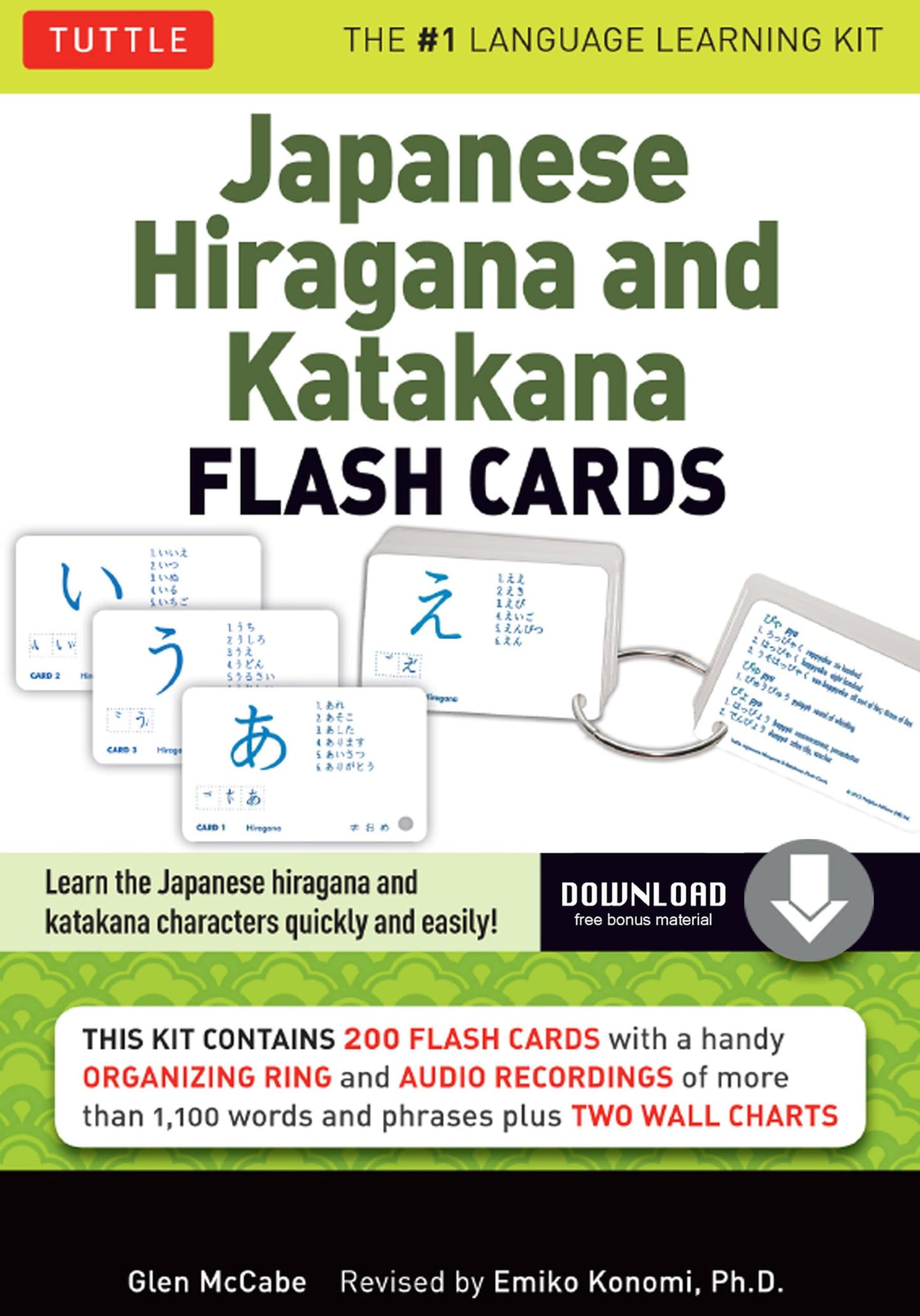 Libro: Japanese Hiragana & Katagana Flash Cards Kids /anglais: Learn the Two Japanese Alphabets Quickly & Easily with this Japanese Flash Cards Kit (Online Audio Included)