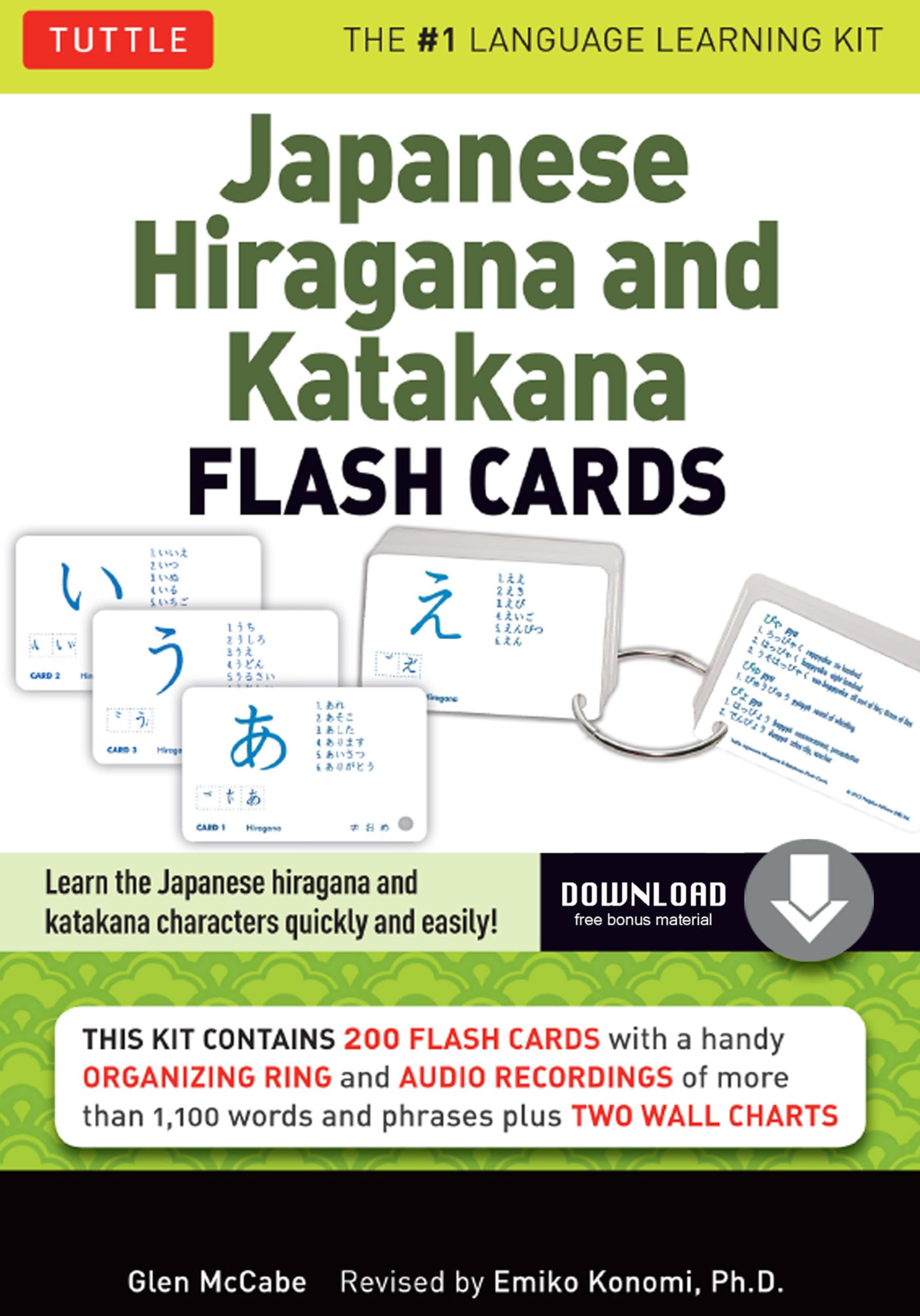 Libro: Japanese Hiragana & Katagana Flash Cards Kids /anglais: Learn the Two Japanese Alphabets Quickly & Easily with this Japanese Flash Cards Kit (Online Audio Included)