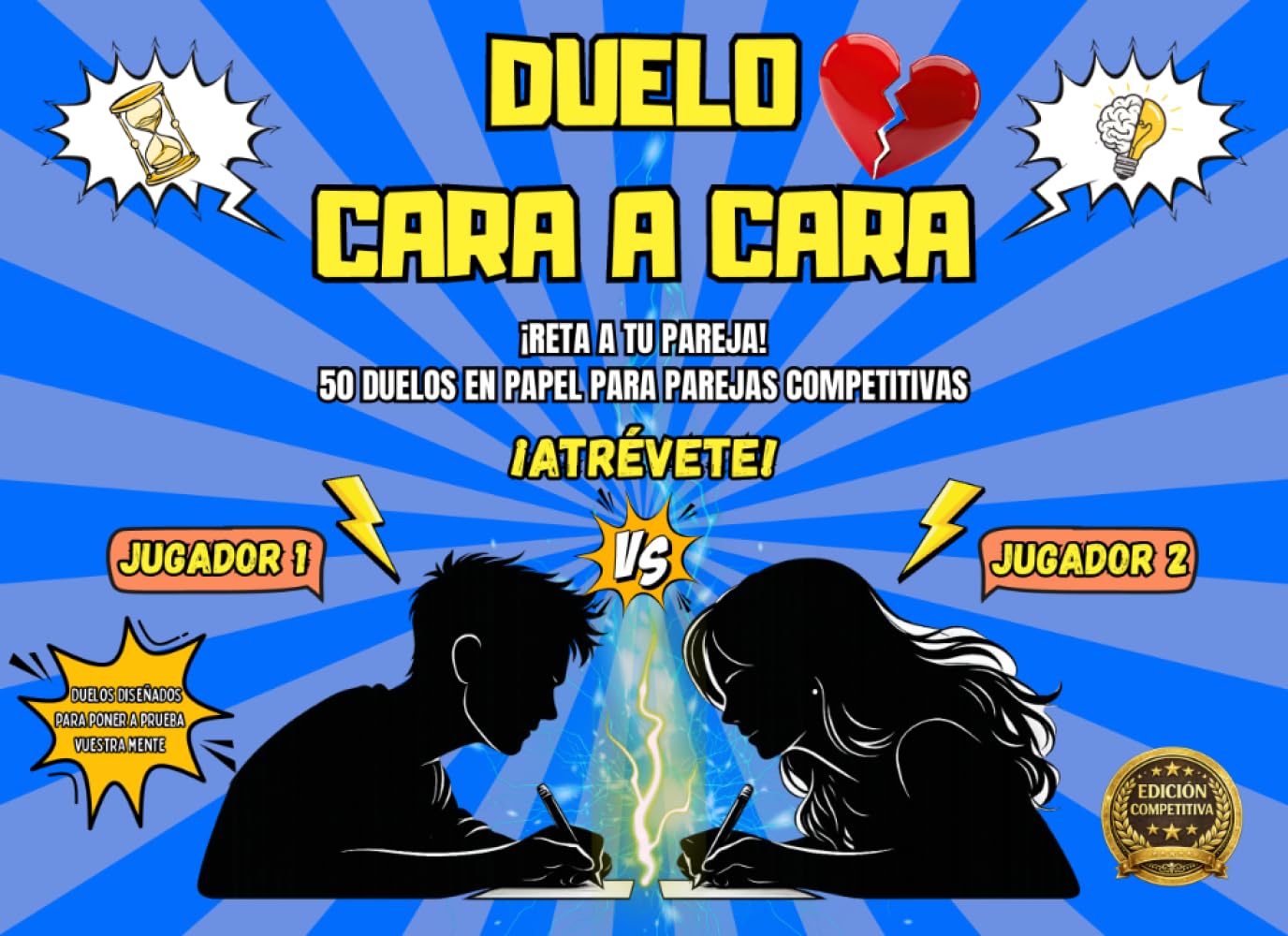 Libro: Duelo Cara a Cara: 50 duelos y juegos en papel para parejas competitivas – desafíos 1 contra 1 para reír, retarse y convertir cualquier tarde en una batalla divertida (Spanish Edition)
