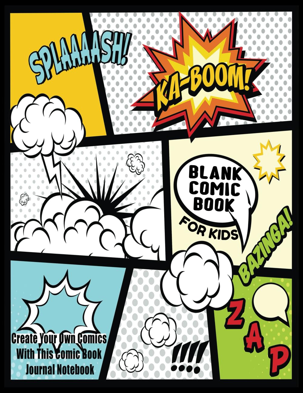 Libro: Blank Comic Book For Kids : Create Your Own Comics With This Comic Book Journal Notebook: Over 100 Pages Large Big 8.5" x 11" Cartoon / Comic Book With Lots of Templates