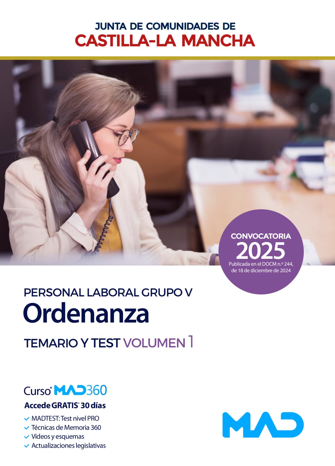 Libro: ORDENAZA TEMARIO VOLUMEN 1 TEST