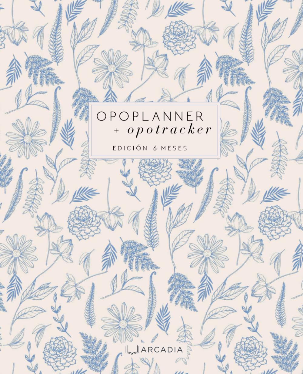 Libro: OpoPlanner + OpoTracker: Planificador Definitivo de Oposiciones | Estudio y Organización 6 meses | Agenda Perpetua con Trackers - Simulacros de Examen: Tapa blanda, Botanic Blue (Spanish Edition)