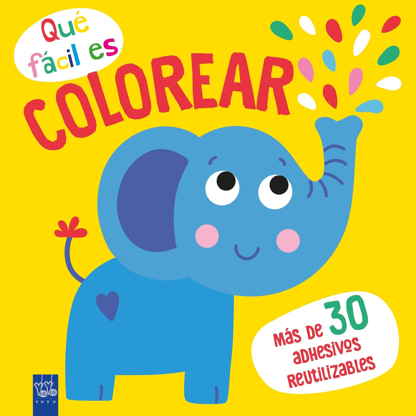 Libro: Qué fácil es colorear. Elefante