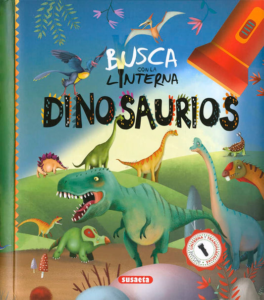 Busca con la linterna dinosaurios