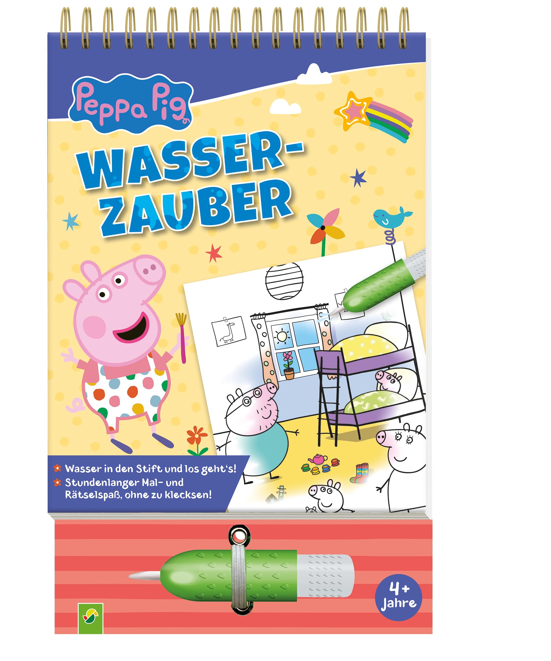 Libro: Peppa Pig Wasserzauber - einfach mit Wasser malen!: Malbuch mit Wassertankstift für Kinder ab 3 Jahren