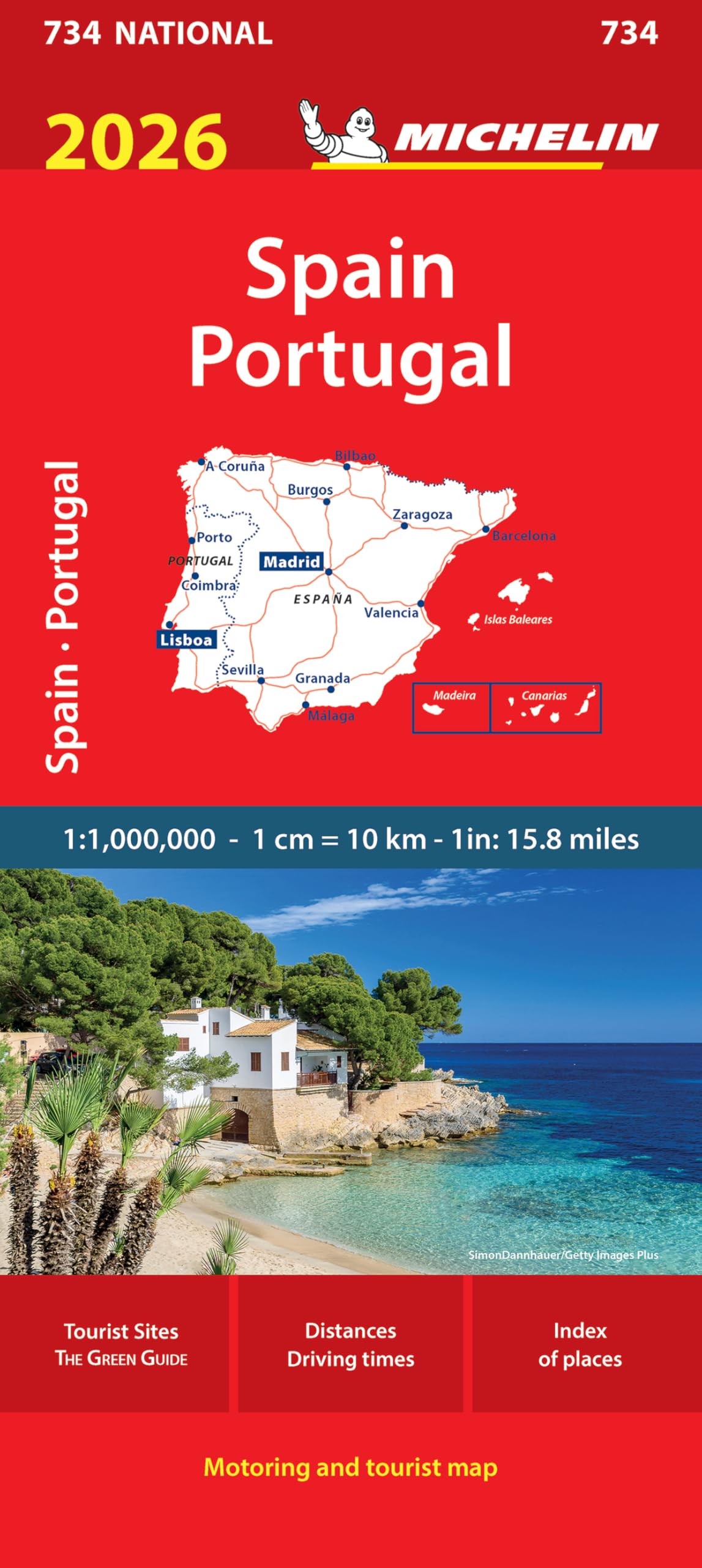 Libro: Spain & Portugal 2026 - Michelin National Map 734