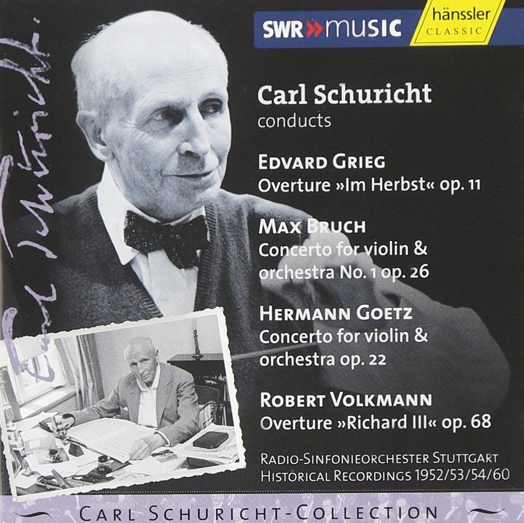 Libro: Carl Schuricht Conducts Grieg / Bruch / Goetz / Volkmann