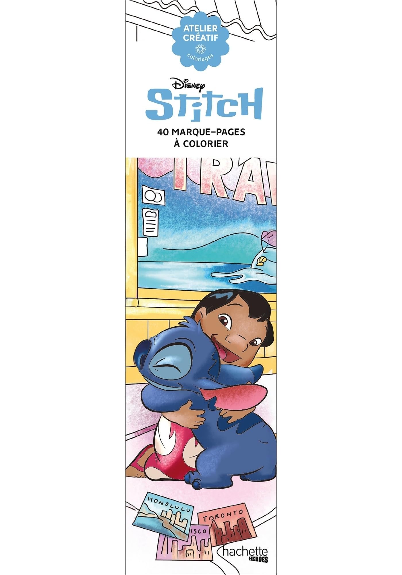 Marque-pages Disney Stitch: 40 marque-pages à colorier