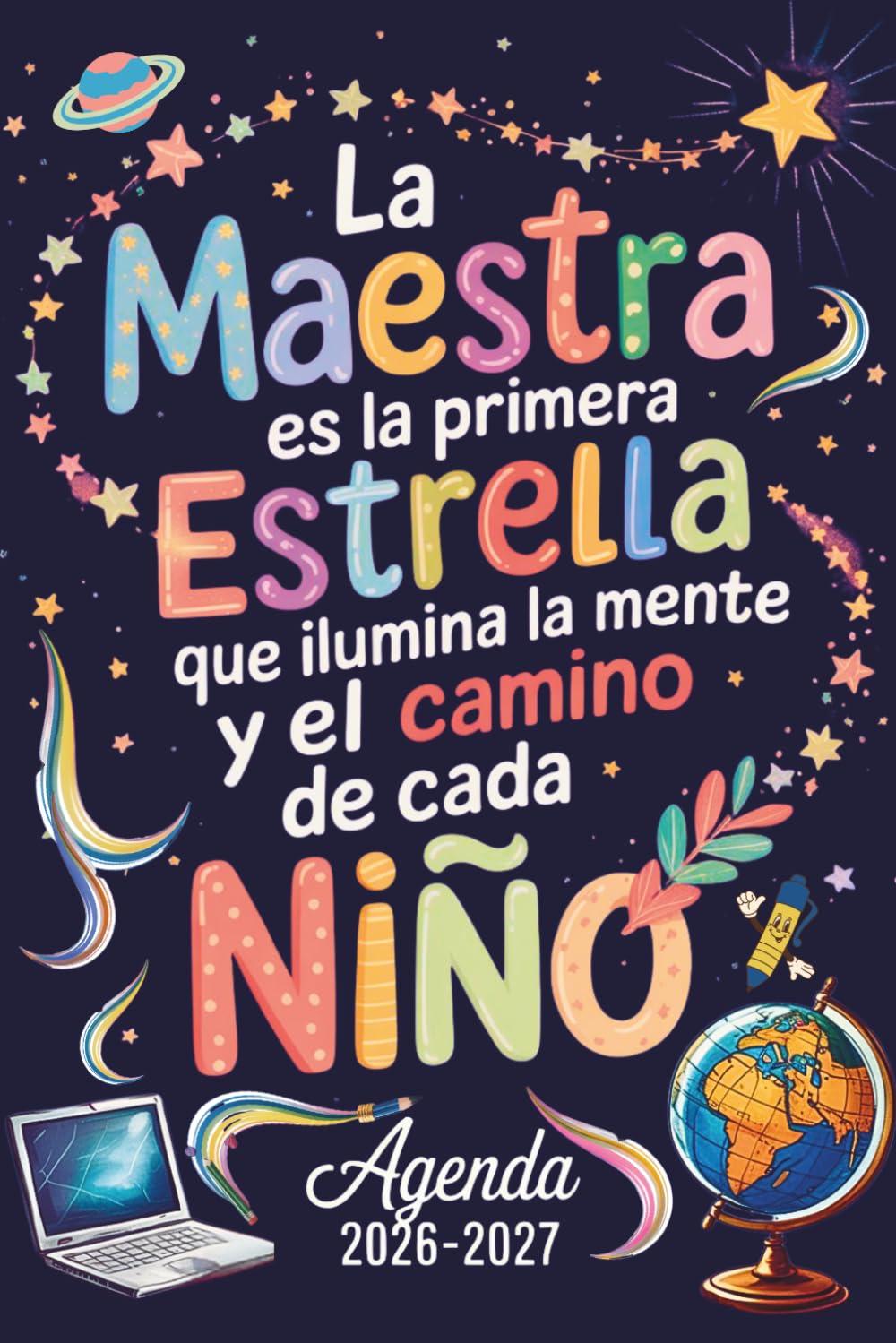 Agenda 2026 2027 - Regalos para profes: Planificador semanal y mensual | una semana en dos páginas | cuaderno del profesor 2026/2027 | Profesora de Infantil y Primaria