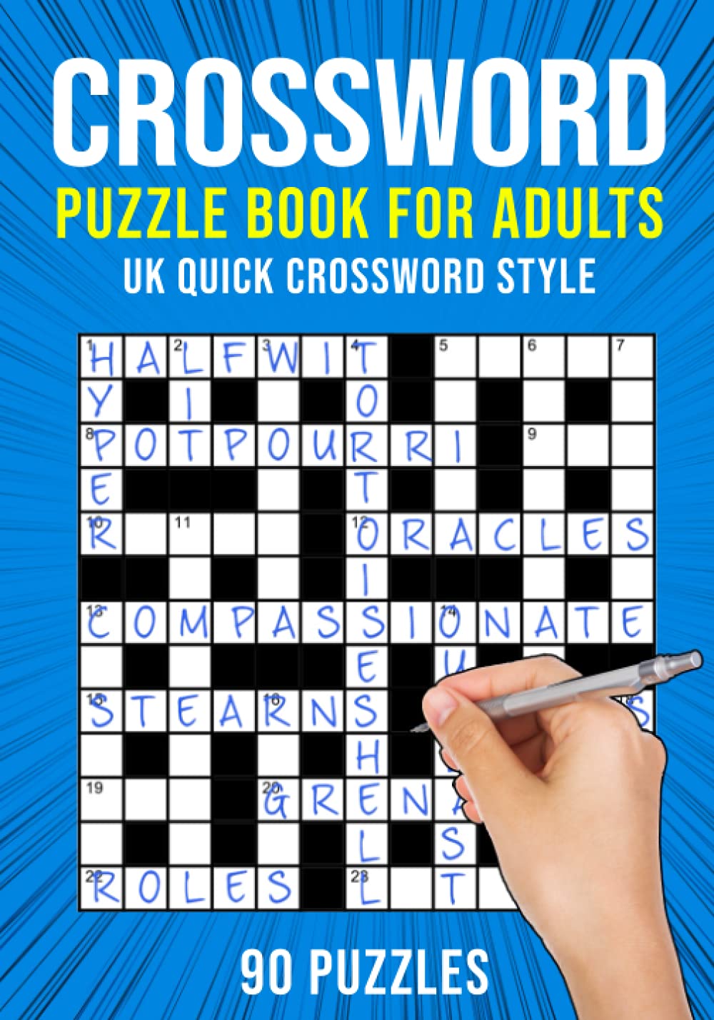 Libro: Crossword Puzzle Book for Adults: UK Quick Crossword Style | 90 Puzzles
