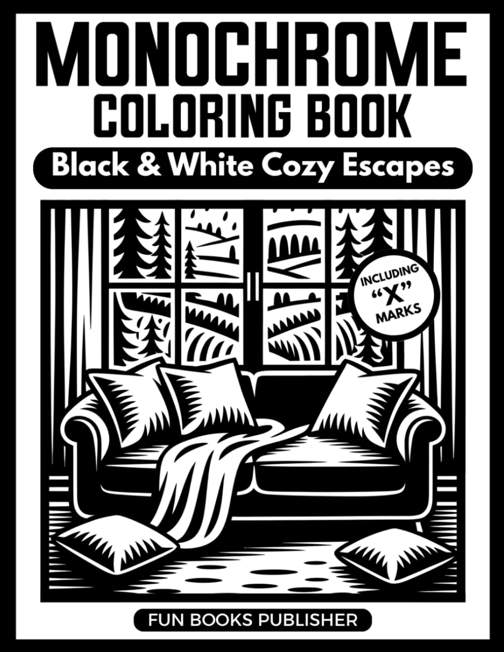 Libro: Monochrome Coloring Book – Power of Black & White Art Therapy: One-Color Masterpieces for Adults & Teens: Stress Relief, Mindful Focus & Creative Escape (MONOCHROME COLORING BOOK INK BLISS SERIES)