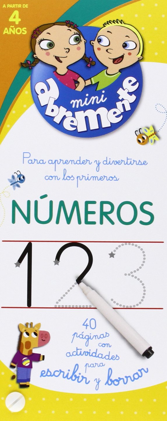 Libro: Números. 40 Páginas Con Actividades Para Escribir Y Borrar (Abremente Escribir y Borrar)
