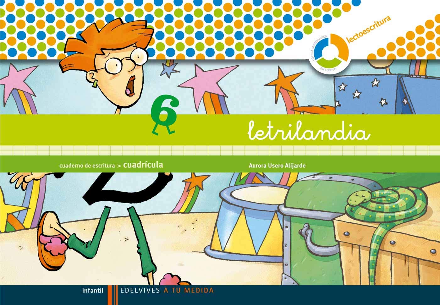 Libro: Letrilandia - Cuaderno de escritura 6. Cuadrícula