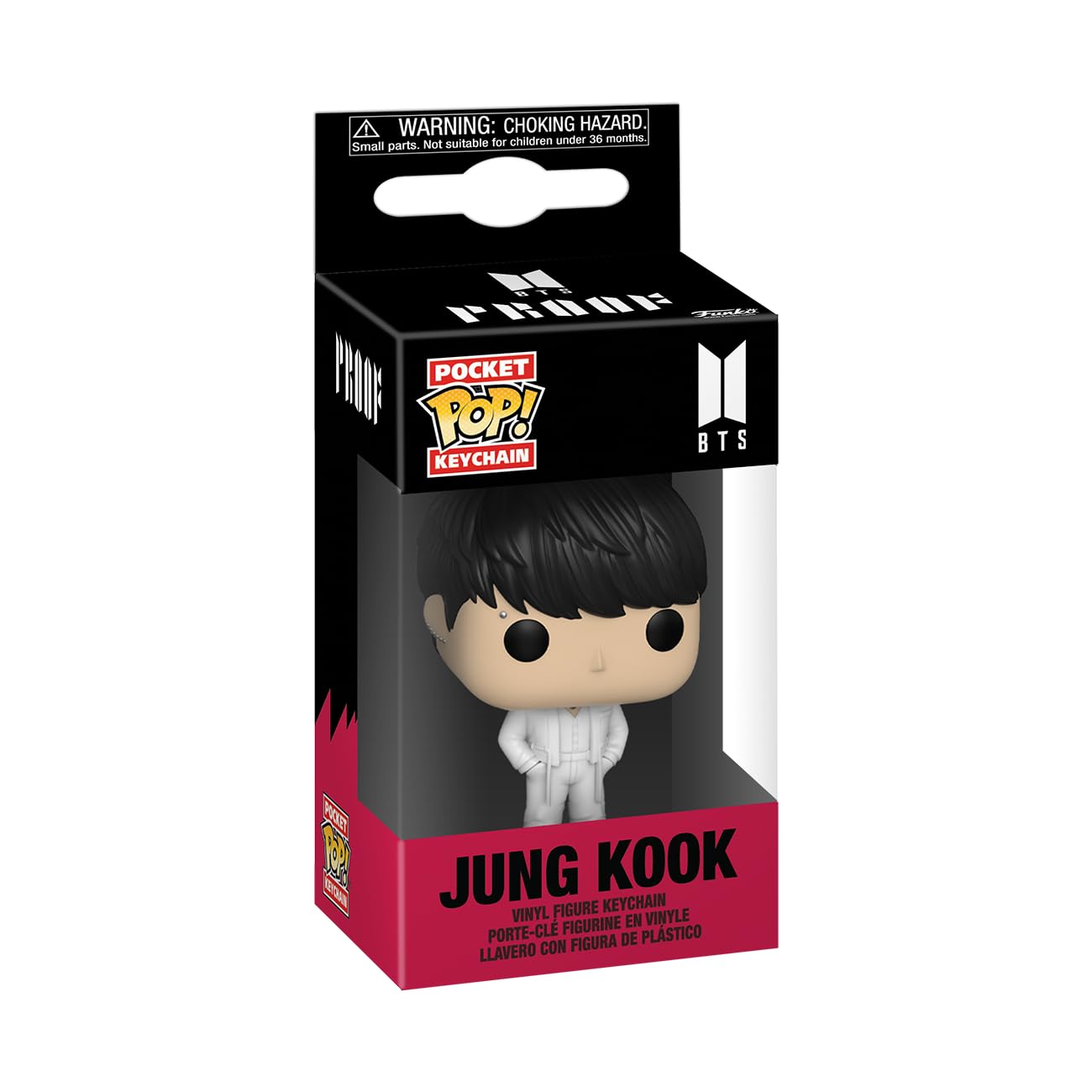 Funko Pop! Keychain: BTS - Jungkook - Jung Kook Novelty Keyring - Coleccionable Mini Figura - Stocking Filler