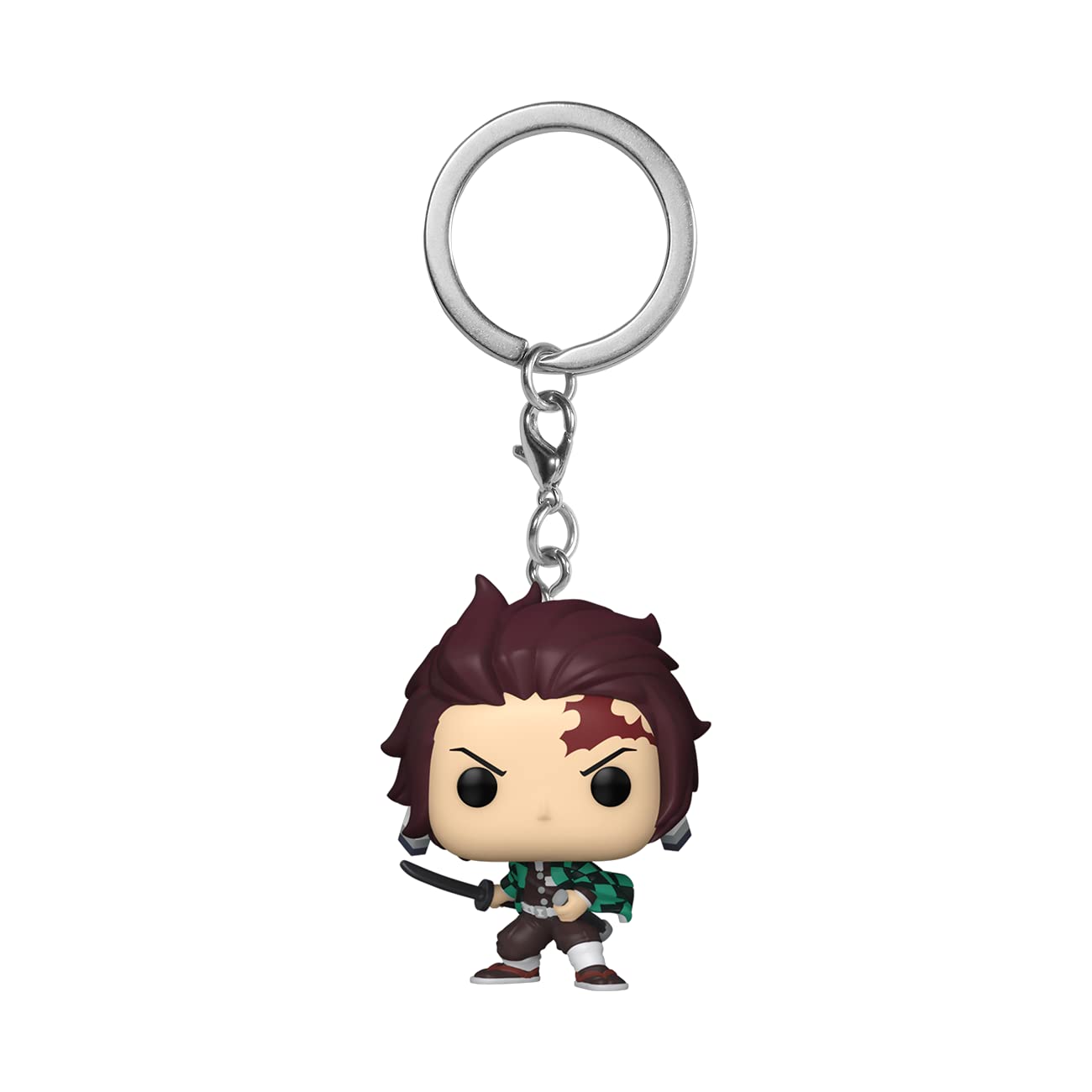 Funko Pop! Keychain: Demon Slayer: Kimetsu no Yaiba - Tanjiro Novelty Keyring - Coleccionable Mini Figura - Stocking Filler