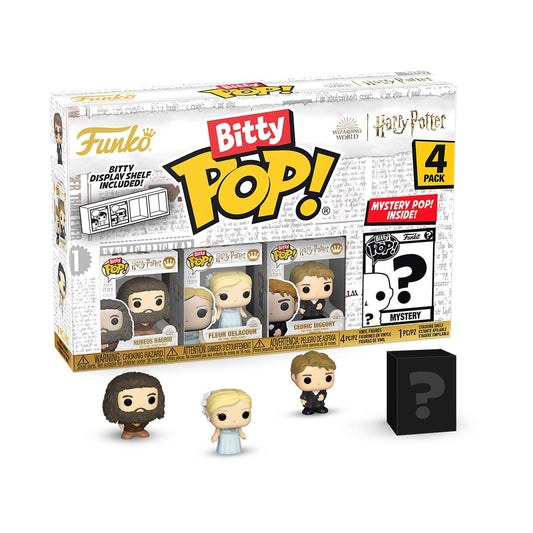 Funko Bitty POP HP GOF - Hagrid, 4-Pack and A Surprise Mystery Mini Figura - 0.9 Pulgadas () - Harry Potter Coleccionable - Stackable Display Shelf Included