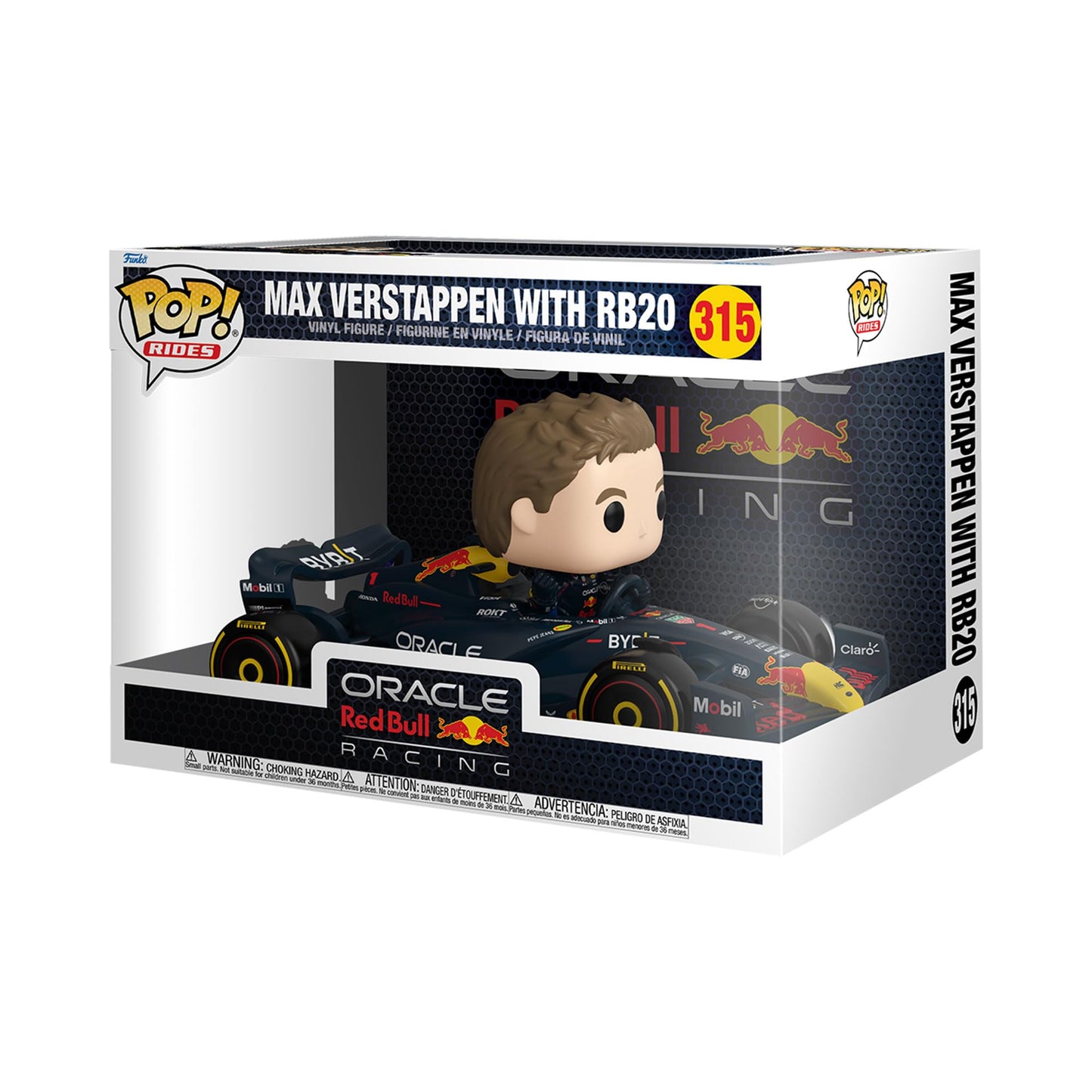 Funko Pop! Vehículos Super Deluxe: Red Bull - Max Verstappen with RB20