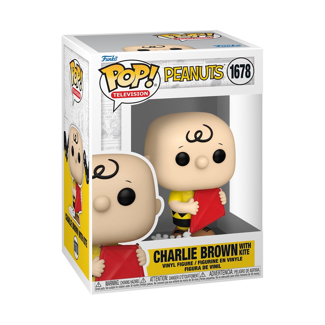 Funko Pop Animation: Peanuts - Charlie Brown - Charlie Brown With Kite - Classic Peanuts