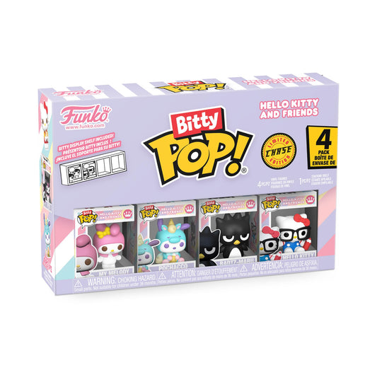 Funko Bitty Pop! Pack de 4: Sanrio - My Melody, Pochacco (1 in 6 Chase Chance)