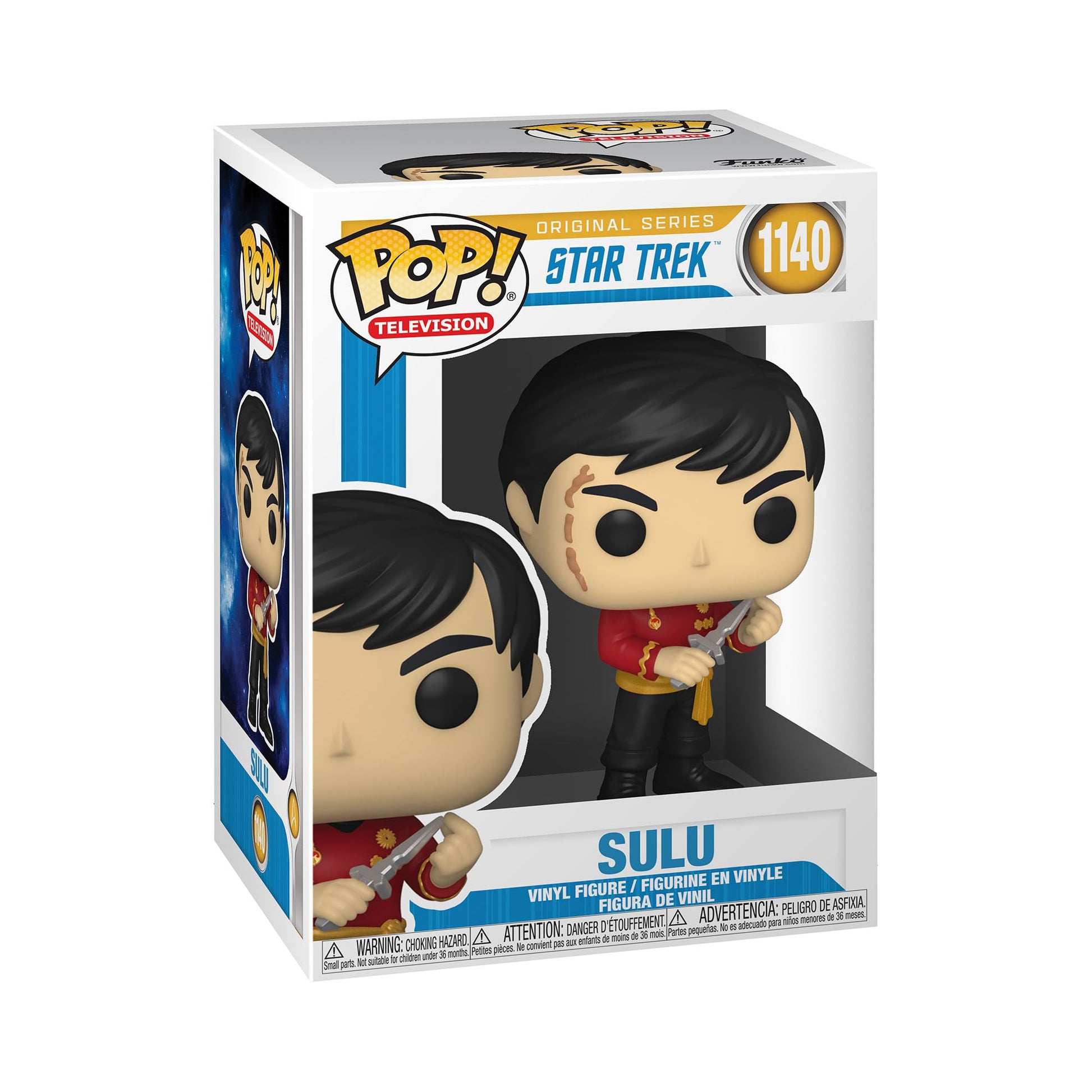 Funko POP TV: Star Trek - Sulu (Mirror Mirror Outfit) Collectible Figura de Vinilo, Multicolor