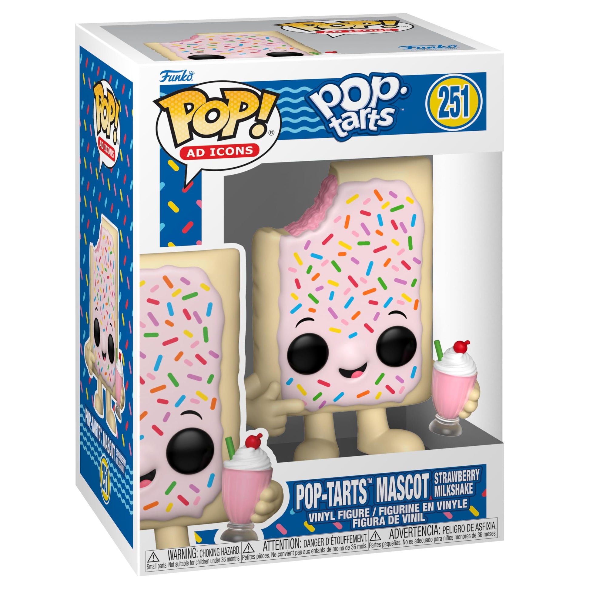 Funko Pop! Íconos Publicitarios: Kelloggs - Pop-Tarts Mascot Strawberry Milkshake