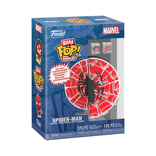 Funko Bitty POP! Display: Spider-Man Web with Woman & Spider-Punk