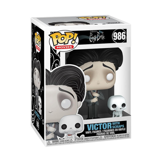 Funko Pop & Buddy: Corpse Bride - Victor Van Dort with Scraps, 3.75 Pulgadas - The Corpse Bride