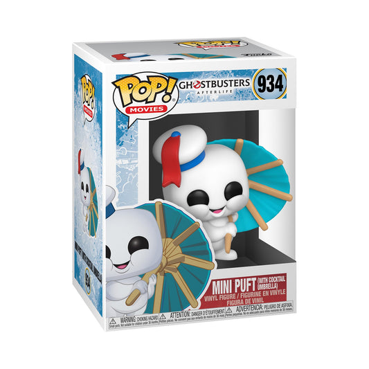 Funko POP Movies: Ghostbusters Afterlife - Mini Puft with Cocktail Umbrella,Multicolor,3.75 Pulgadas,48490