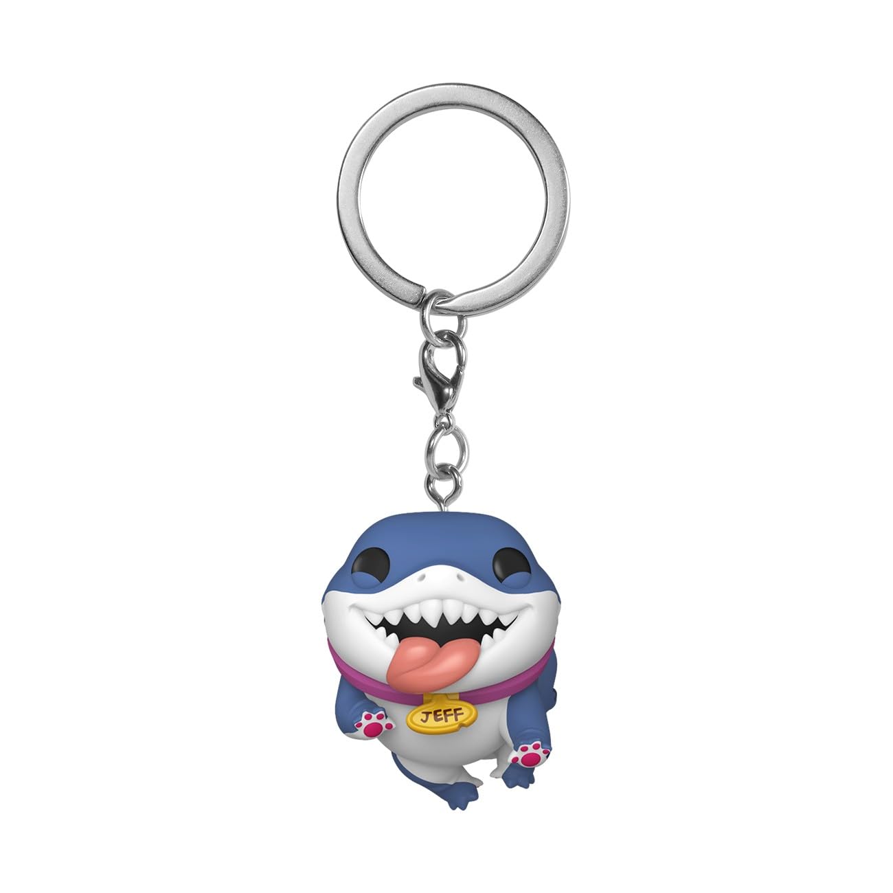 Funko Pop! Keychain: Marvel Rivals - Jeff The Land Shark - Marvel Rivals Novelty Keyring - Coleccionable Mini Figura - Stocking Filler