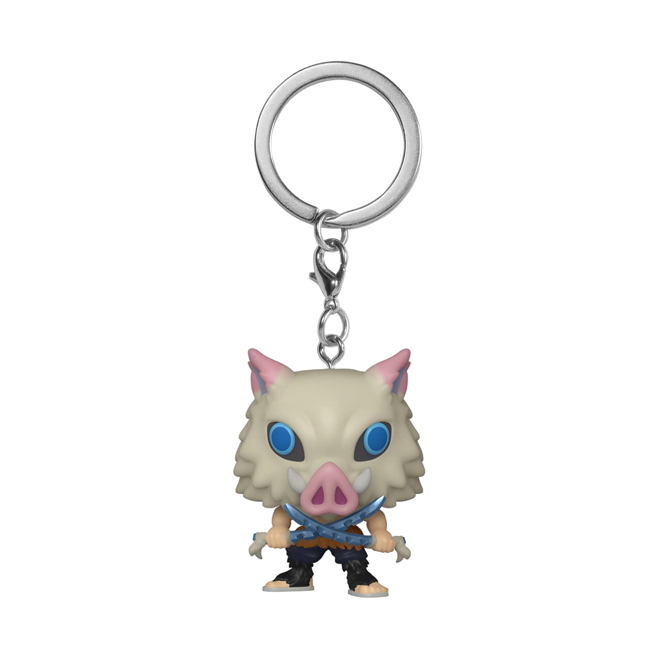 Funko Pop! Keychain: Demon Slayer: Kimetsu no Yaiba - Inosuke Novelty Keyring - Coleccionable Mini Figura - Stocking Filler