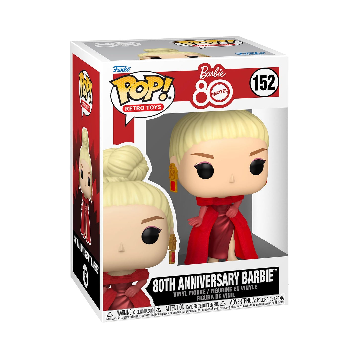 Funko Pop! Vinyl: Retro Toy Mattel - 80th Anniversary Barbie